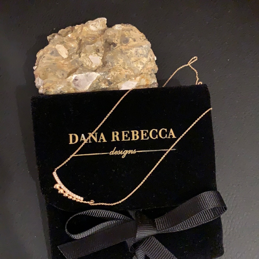 Dana Rebecca 14k yellow gold diamond necklace